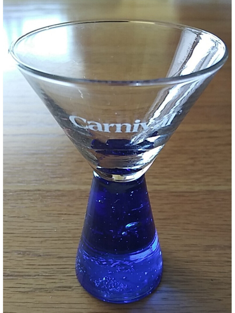 CARNIVAL CRUISE LINE SHOT GLASS BLUE